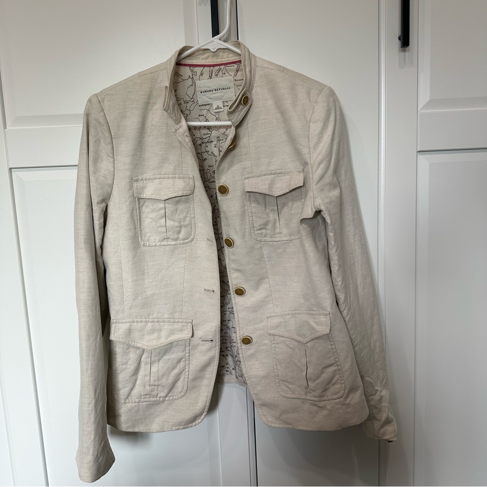 Banana Republic Cream Blazer